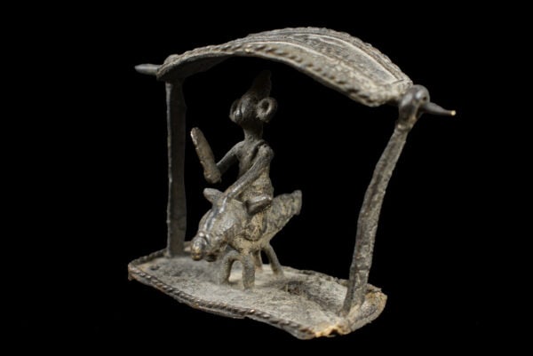 Horse rider figure - Bronze- Sao / Kotoko - Chad - 8