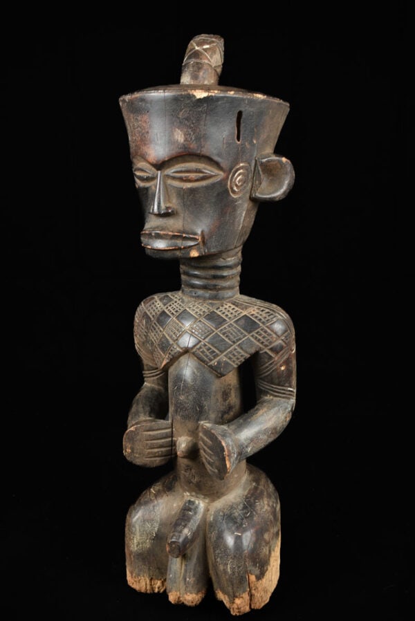 King ancestral figure - Wood - Ndengese - DR Congo - 2