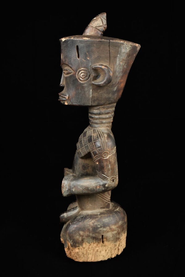 King ancestral figure - Wood - Ndengese - DR Congo - 6