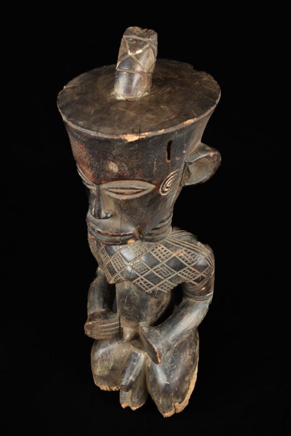 King ancestral figure - Wood - Ndengese - DR Congo - 7