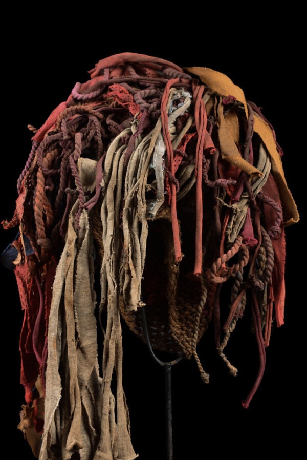 Mwana Pwo Mask - Wood, Rope - Chokwe - DR Congo - 5