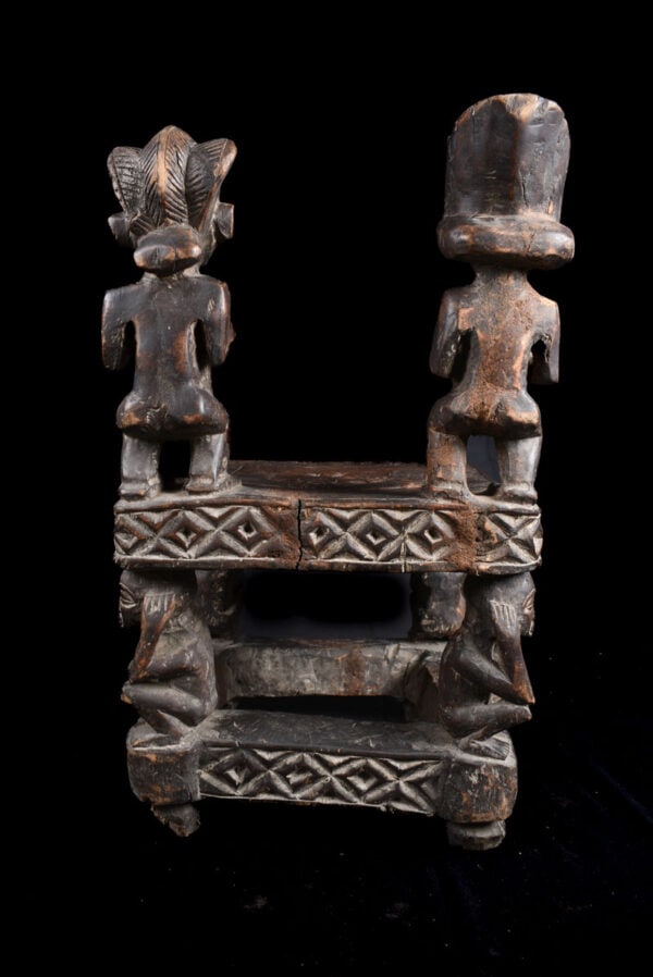 Royal throne (Ngundja) - Wood - Chokwe - DR Congo - 5
