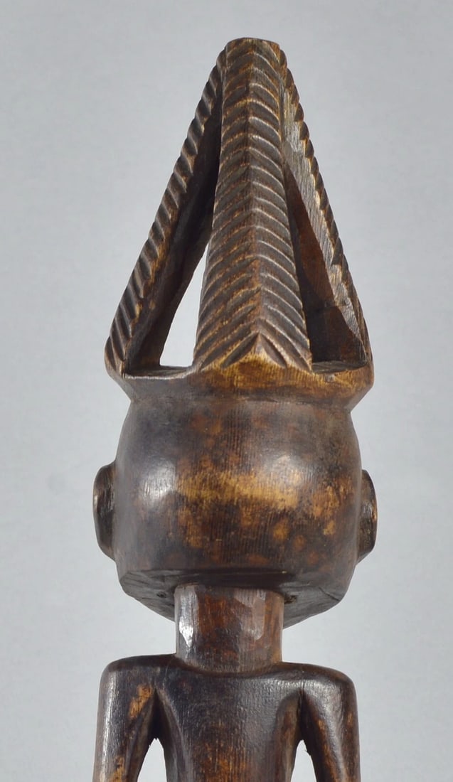 Cute decorative Hemba figure wooden african sculpture Congo - 5