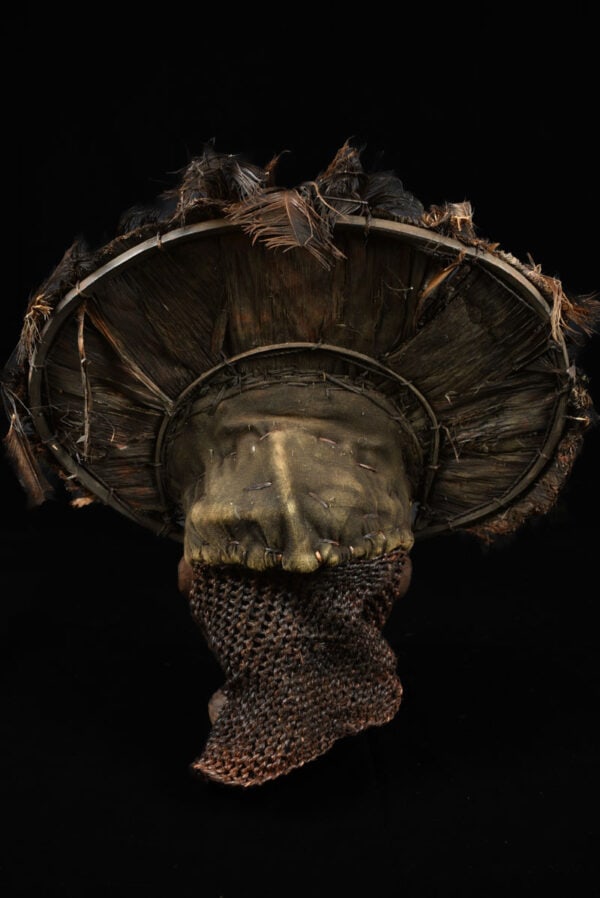 Chihongo Mask - Feathers, Wood - Chokwe - DR Congo - 7