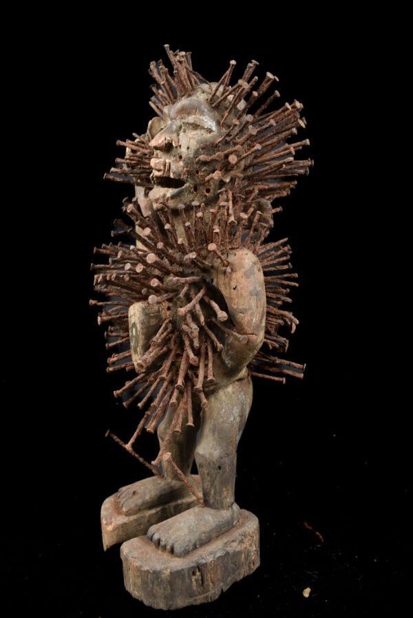 Nkisi Figure - Wood, Nails - Yombe - Congo - 2