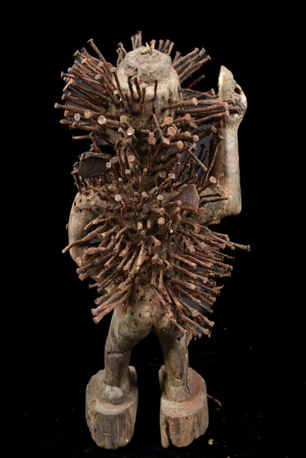 Nkisi Figure - Wood, Nails - Yombe - Congo - 3