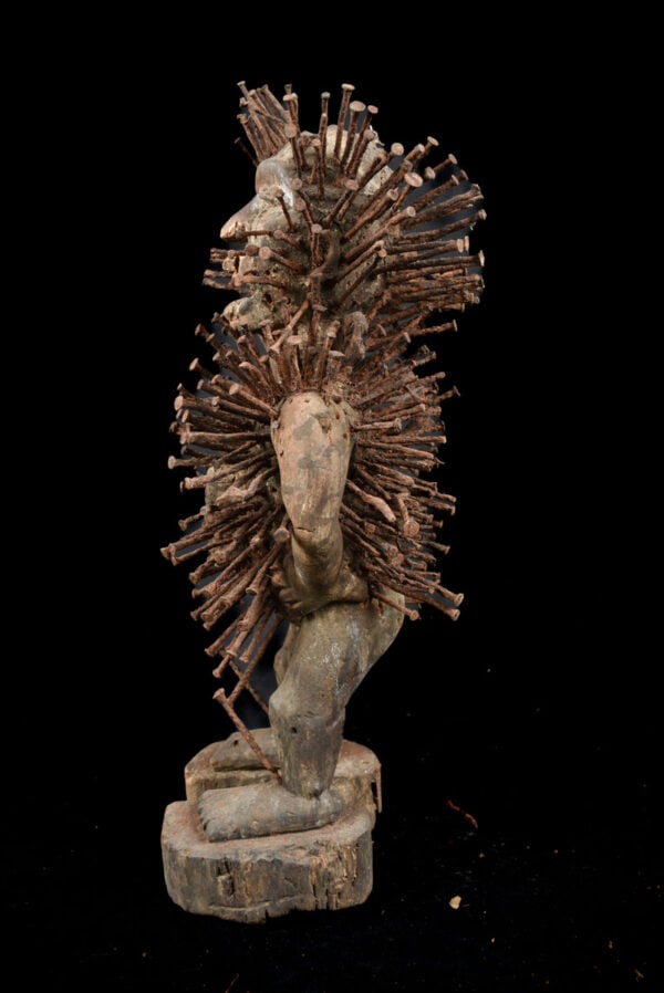 Nkisi Figure - Wood, Nails - Yombe - Congo - 4