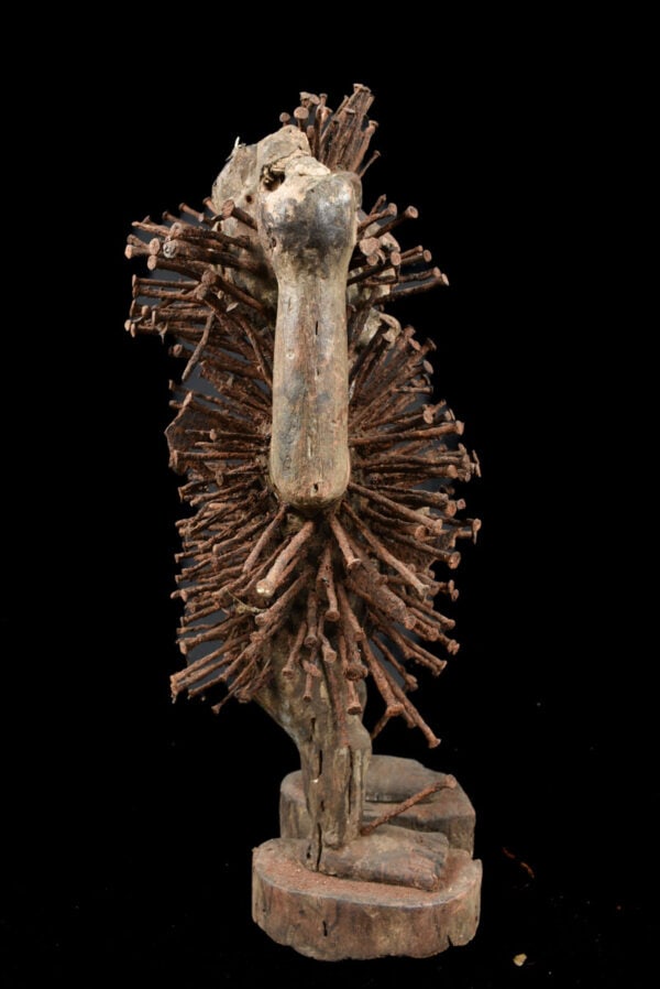Nkisi Figure - Wood, Nails - Yombe - Congo - 5