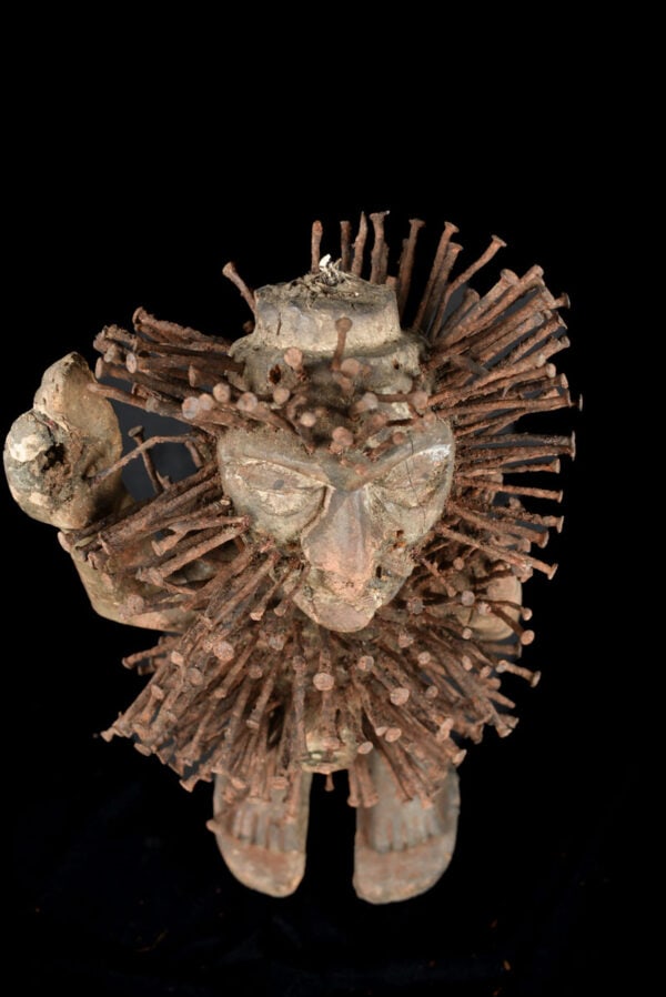 Nkisi Figure - Wood, Nails - Yombe - Congo - 7