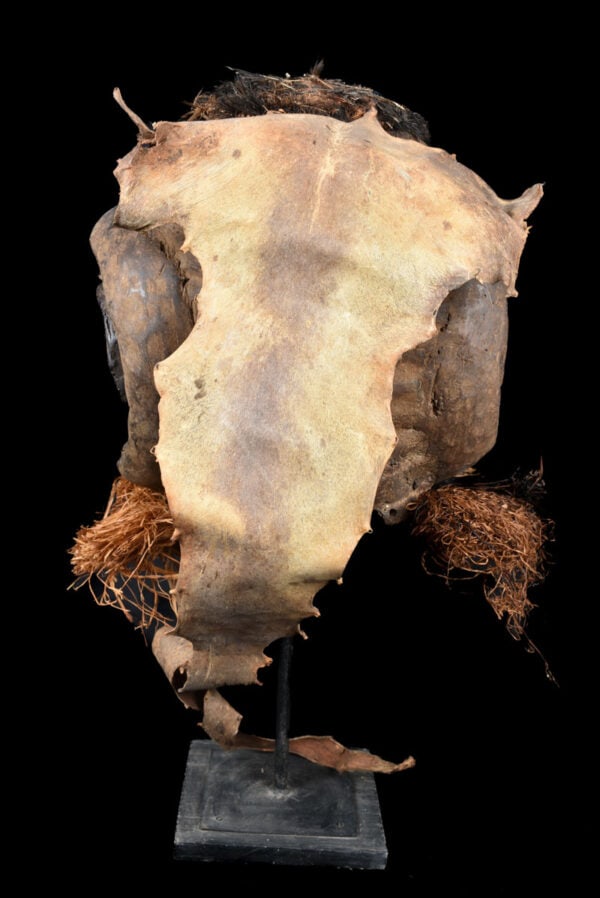 Helmet Mask - Wood, Raphia - Nyet - Kuba - Congo - 9