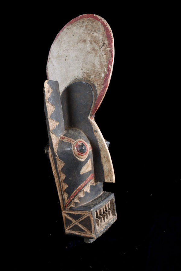 Animal Mask - Wood -Gurunsi - Burkina Faso: Very expressive wooden animal mask from the Gurunsi people of Burkina Faso. Animal masks were used by the Burkina Faso tribes in Do worship. The animals represent nature gods who can communicate with
