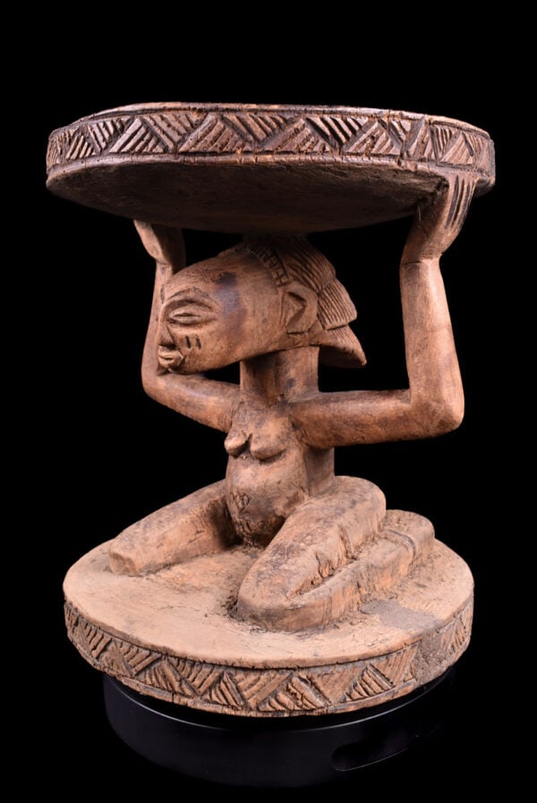 Stool - Wood - Luba - DR Congo - 2