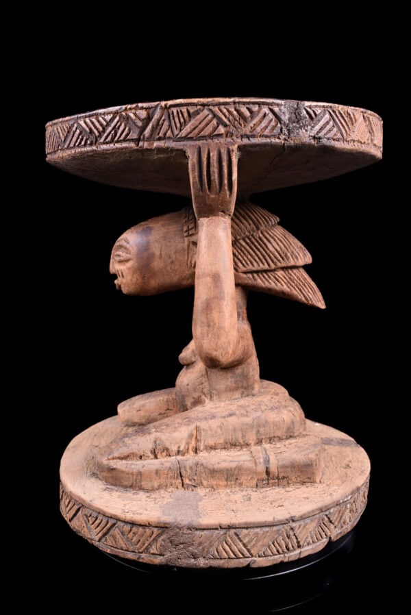 Stool - Wood - Luba - DR Congo - 3