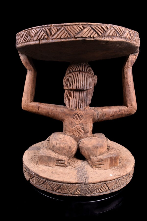 Stool - Wood - Luba - DR Congo - 5