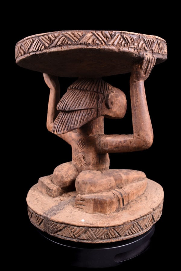 Stool - Wood - Luba - DR Congo - 6