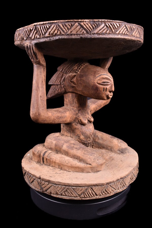 Stool - Wood - Luba - DR Congo - 8