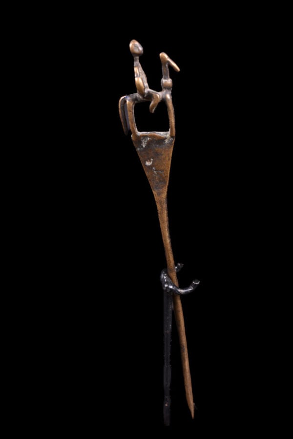 Equestrian Figure / Hairpin - Bronze - Dogon - Mali - 2