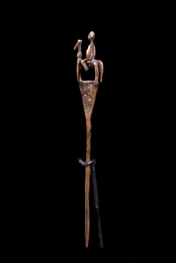 Equestrian Figure / Hairpin - Bronze - Dogon - Mali - 5