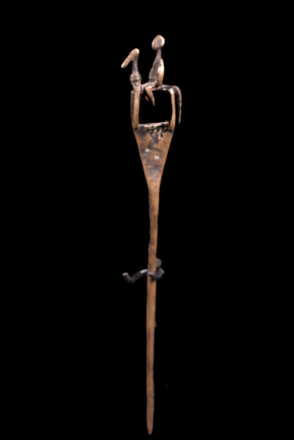 Equestrian Figure / Hairpin - Bronze - Dogon - Mali - 6