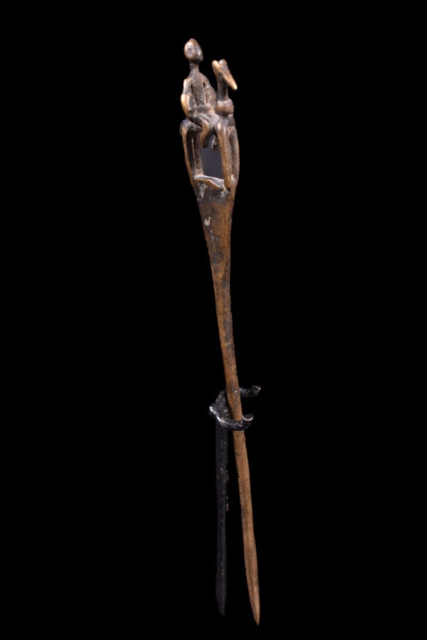 Equestrian Figure / Hairpin - Bronze - Dogon - Mali - 7