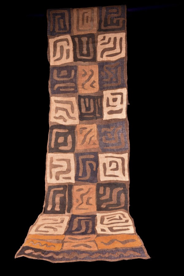 Textile - Cloth - Shoowa-Kuba - DR Congo 330 cm - 4