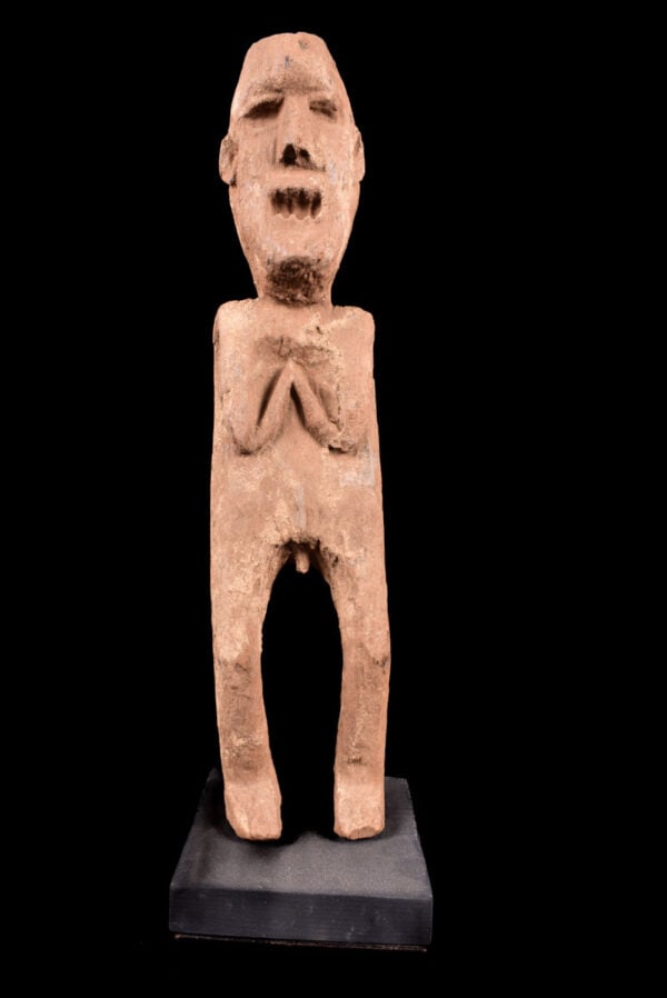 Ancestor Figure - Wood - Nepal: Such masks are among the most primitive in use in the world, and are made by carving wood. The shaman plays an important social role as the channeler of spirits for healing, purification, and protecti