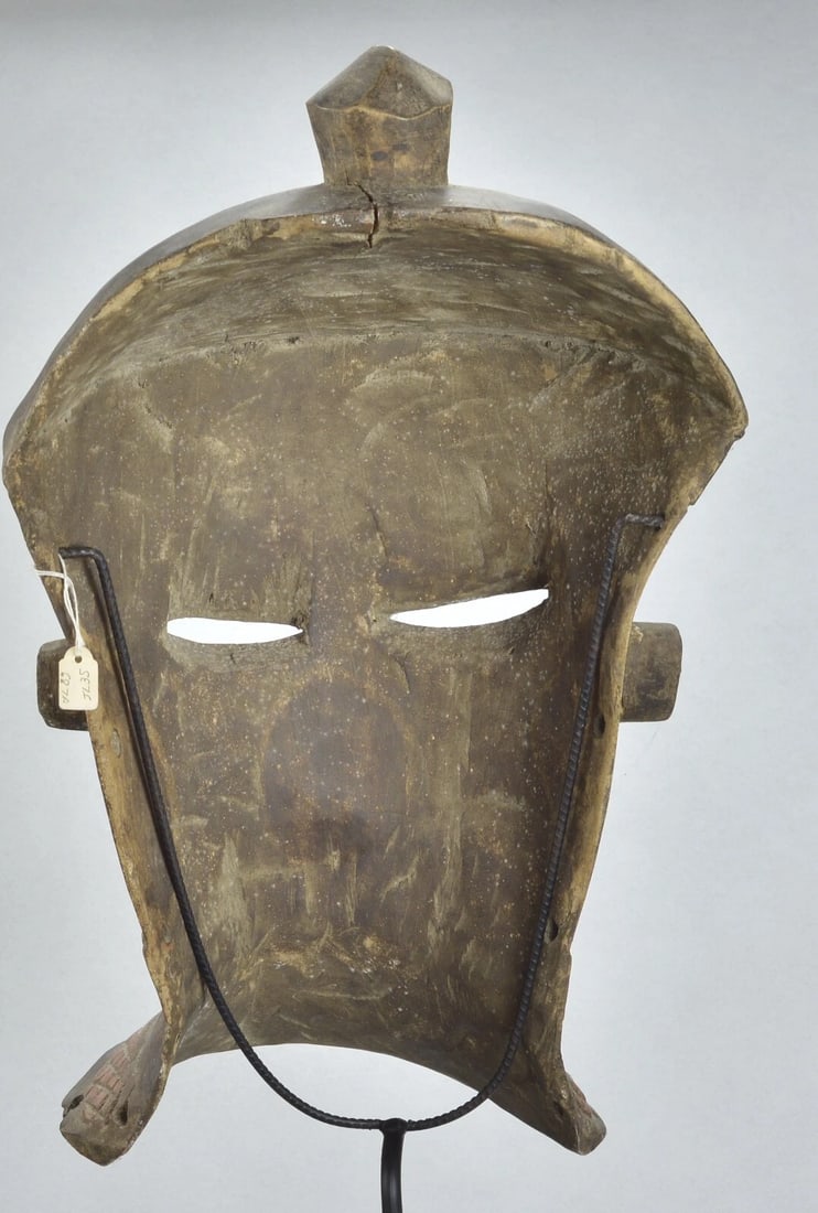African Art Beautiful large PENDE wooden Mask Congo Rdc - 4