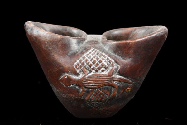 Ceremonial cup - Wood - Suku / Yaka - DR Congo - 9