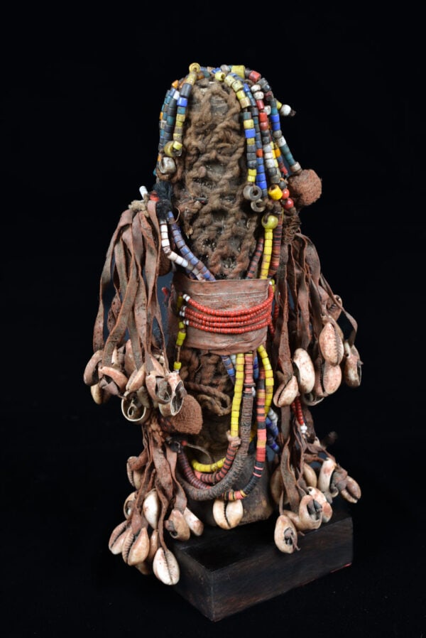 Fertility Doll - Wood, Shells, Beads - Namji - Cameroon - 2