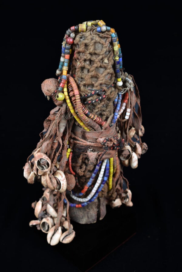 Fertility Doll - Wood, Shells, Beads - Namji - Cameroon - 4