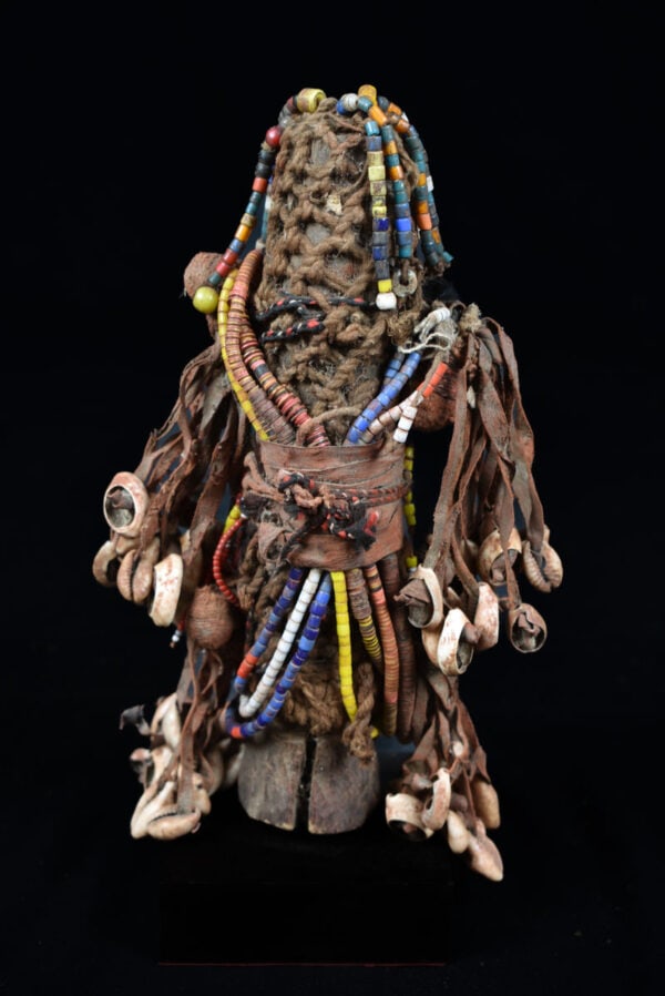 Fertility Doll - Wood, Shells, Beads - Namji - Cameroon - 5