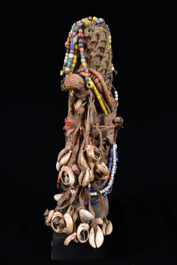 Fertility Doll - Wood, Shells, Beads - Namji - Cameroon - 6