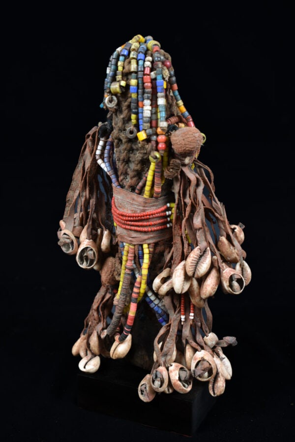Fertility Doll - Wood, Shells, Beads - Namji - Cameroon - 7
