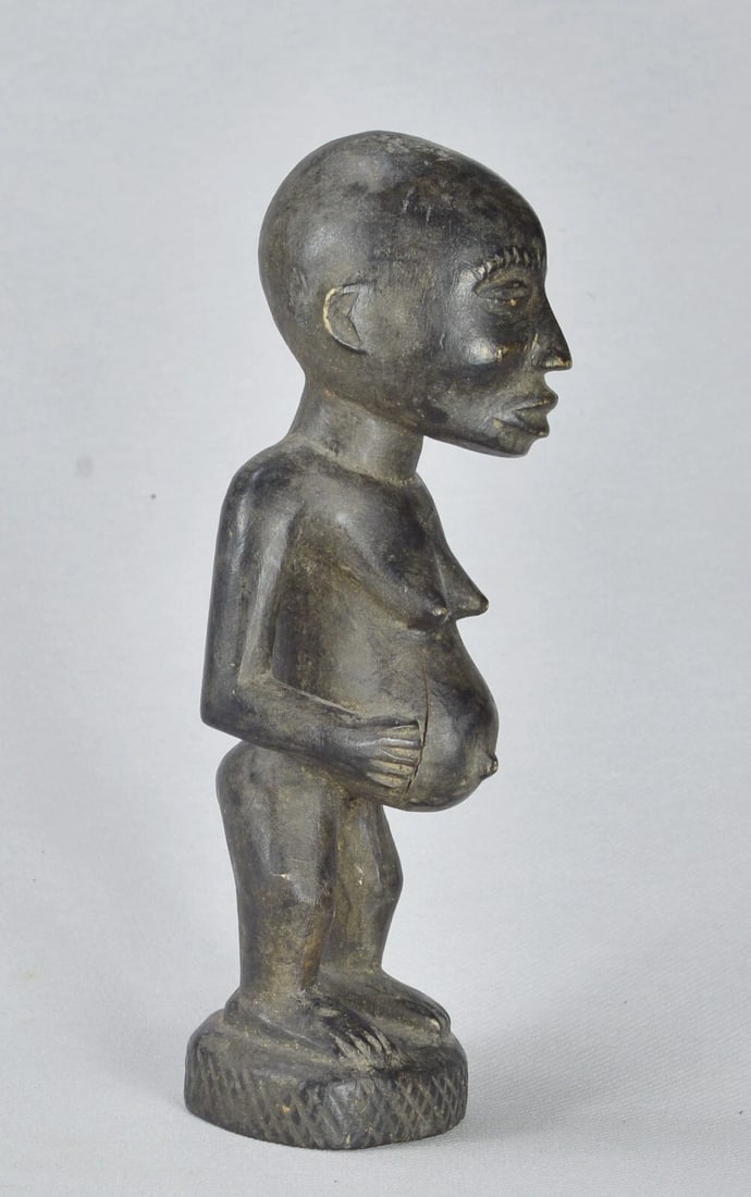 African Art Beautiful Bakongo female Figure Statue sculpture Congo drc - 6