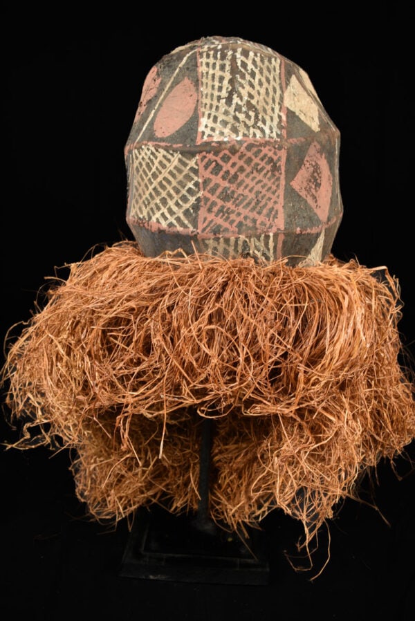 Kakunga mask - Textile, Wood, Raphia - Yaka - Congo - 5