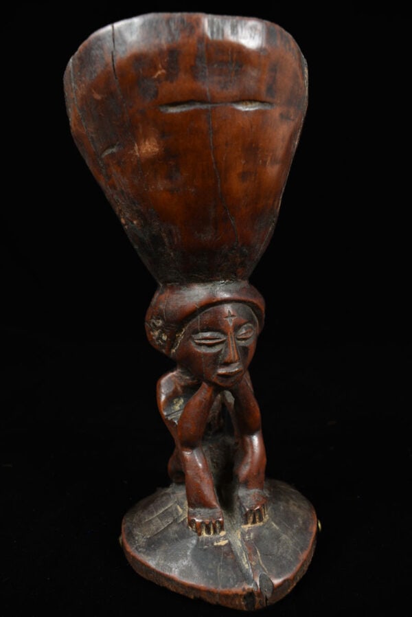 Ceremonial cup - Wood - Suku / Yaka - DR Congo - 3