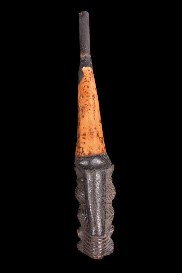 Ceremonial Pipe - Clay, Bone - Bamun - Cameroon - 3