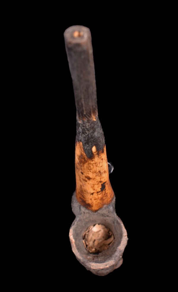 Ceremonial Pipe - Clay, Bone - Bamun - Cameroon - 6