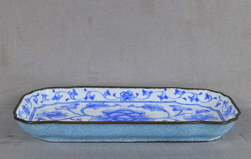 19c Chinese Canton enamel DISH porcelain design - 2