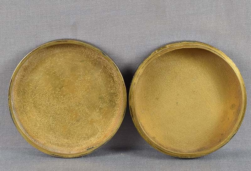 19c Japanese CLOISONNE tea ceremony box KOGO hydrangea - 4