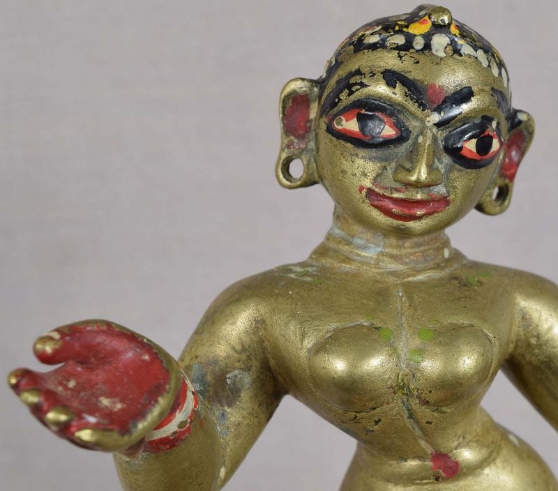 Early 19c Indian bronze RADHA consort of KRISHNA - 2