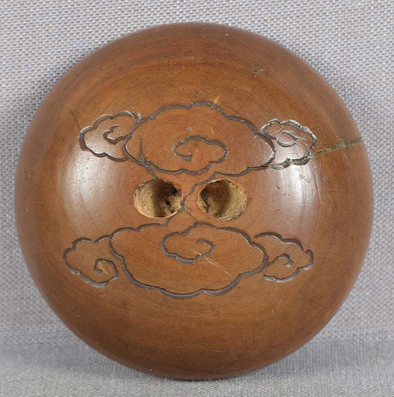 19c manju netsuke SCHOLARLY LANDSCAPE Mt FUJI - 2