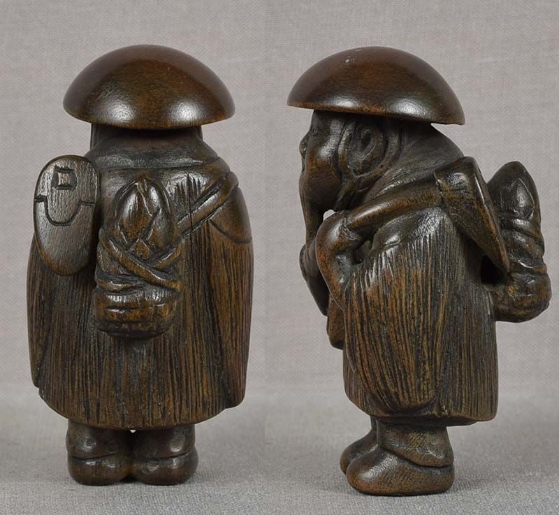 19c netsuke MOSO paragon of Filial Piety by MINKO - 2