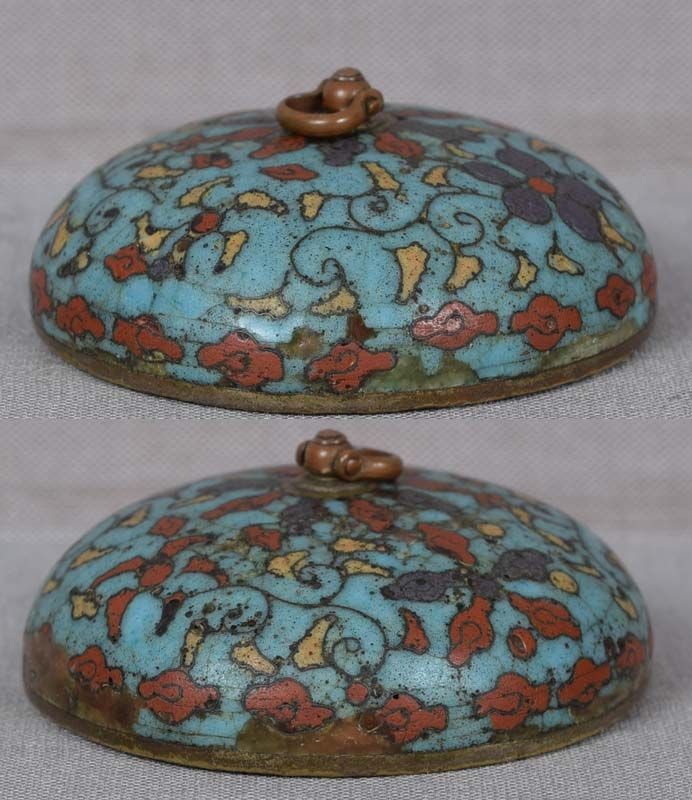 Early 19c cloisonne netsuke SUIGARAAKE ashtray - 4