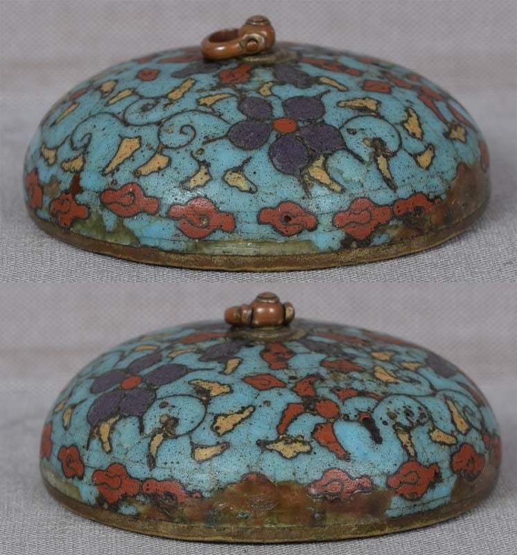 Early 19c cloisonne netsuke SUIGARAAKE ashtray - 5