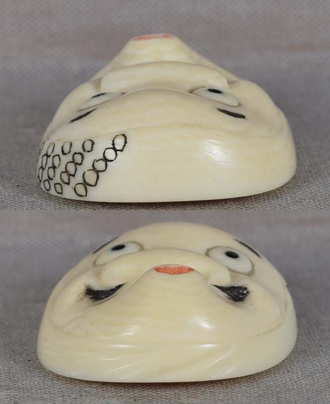 Netsuke HYOTTOKO mask by RYOSHU - 4
