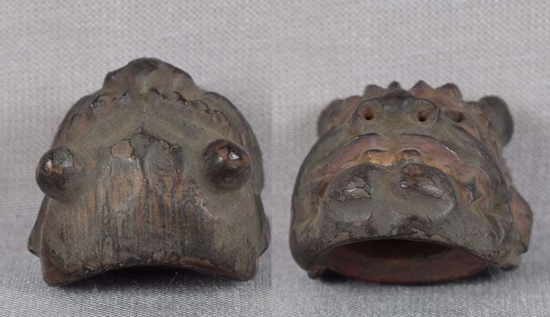 19c netsuke MASK ONI by RYUUN - 5