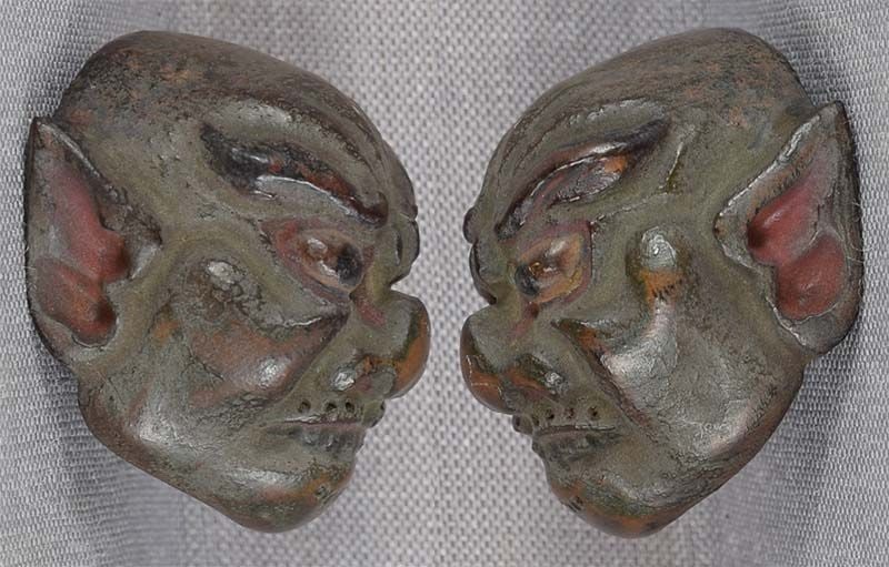 19c netsuke MASK BAT by RYUUN - 2