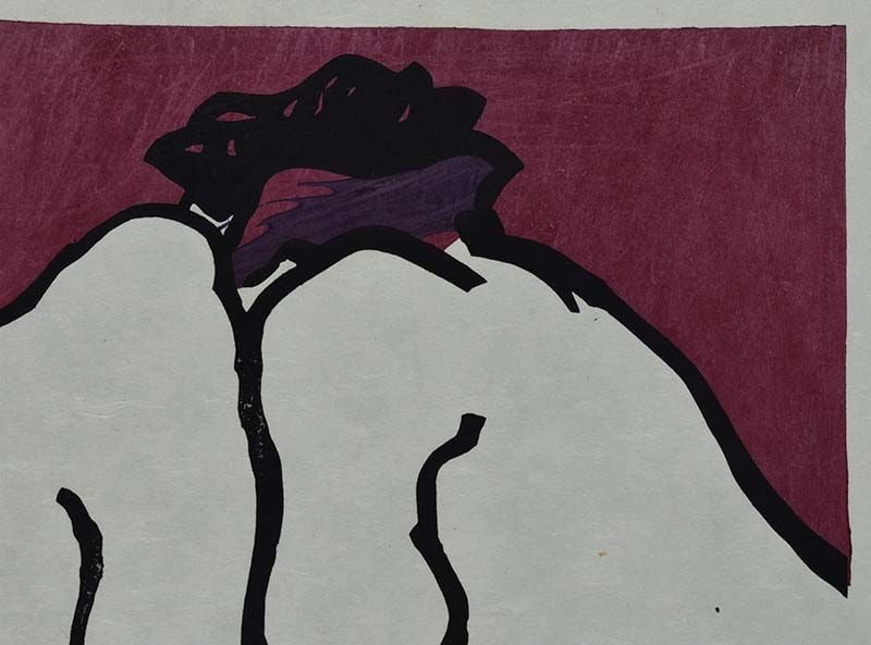 Limited edition print SUMO WRESTLERS TACHIAI by CLIFTON KARHU - 2