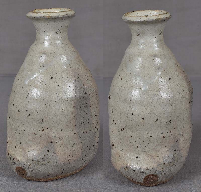 SAKE BOTTLE tokkuri SHINO glaze by Robert Fornell - 2
